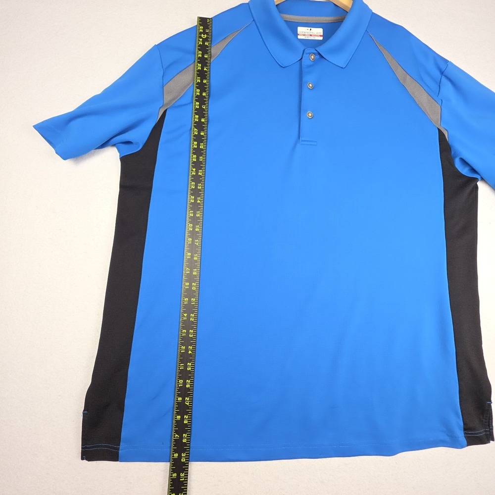 Grand Slam‎ Airflow Mens Golf Polo XXLT Vibrant Blue Short Sleeve Breathable - Picture 16 of 16
